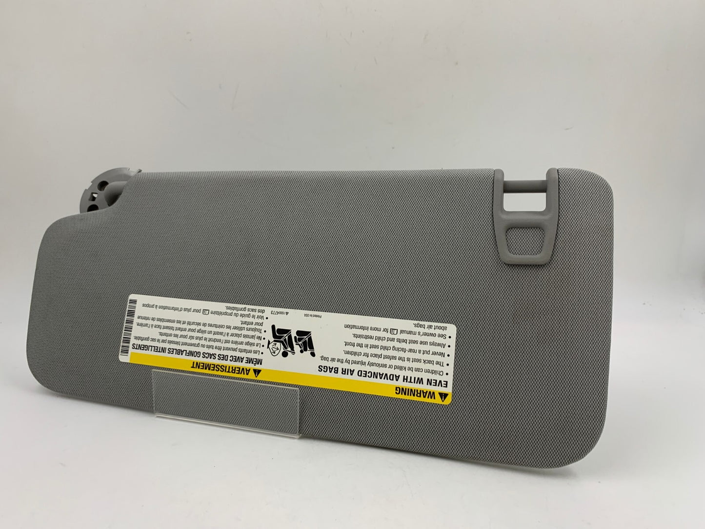 2017-2021 Chevrolet Trax Passenger Sun Visor Gray OEM A04B54037