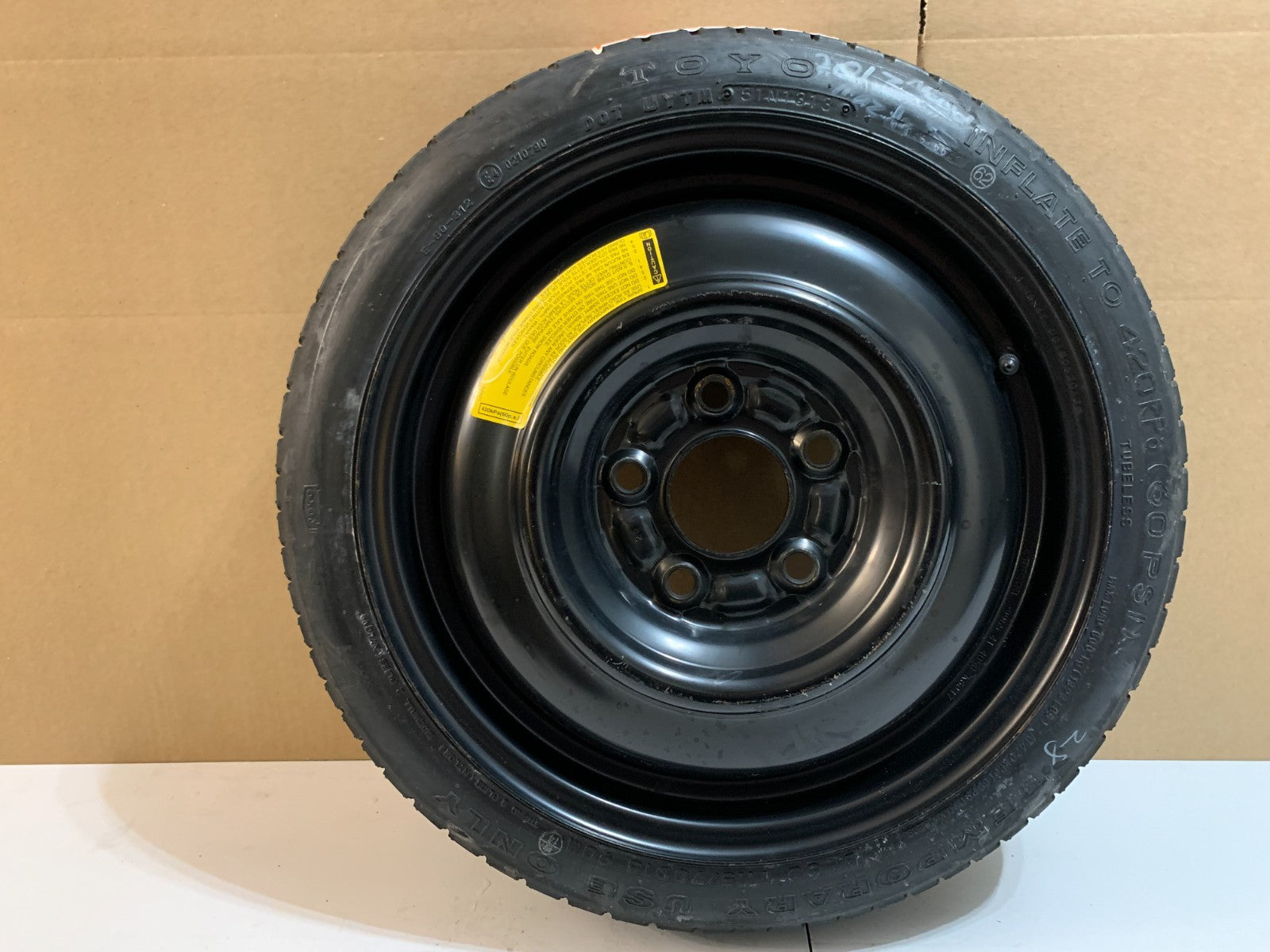 2010-2013 Mazda 3 Mazda3 15" Spare Tire Compact Donut T115/70D15 OEM T333
