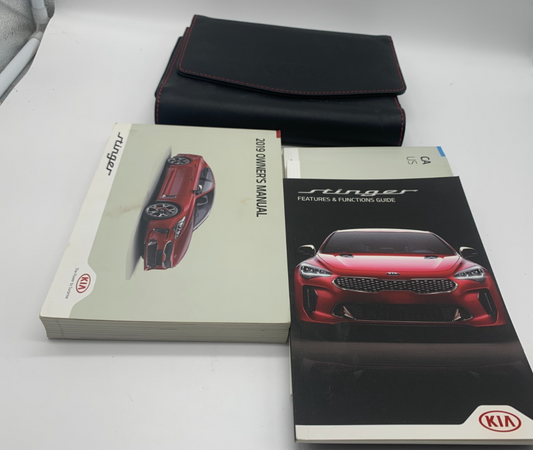 2019 Kia Stinger Owners Manual Set with Case OEM A02B44055