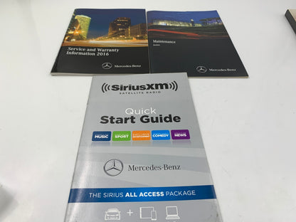 2016 Mercedes CLA Owners Manual Set with Case OEM E03B62007