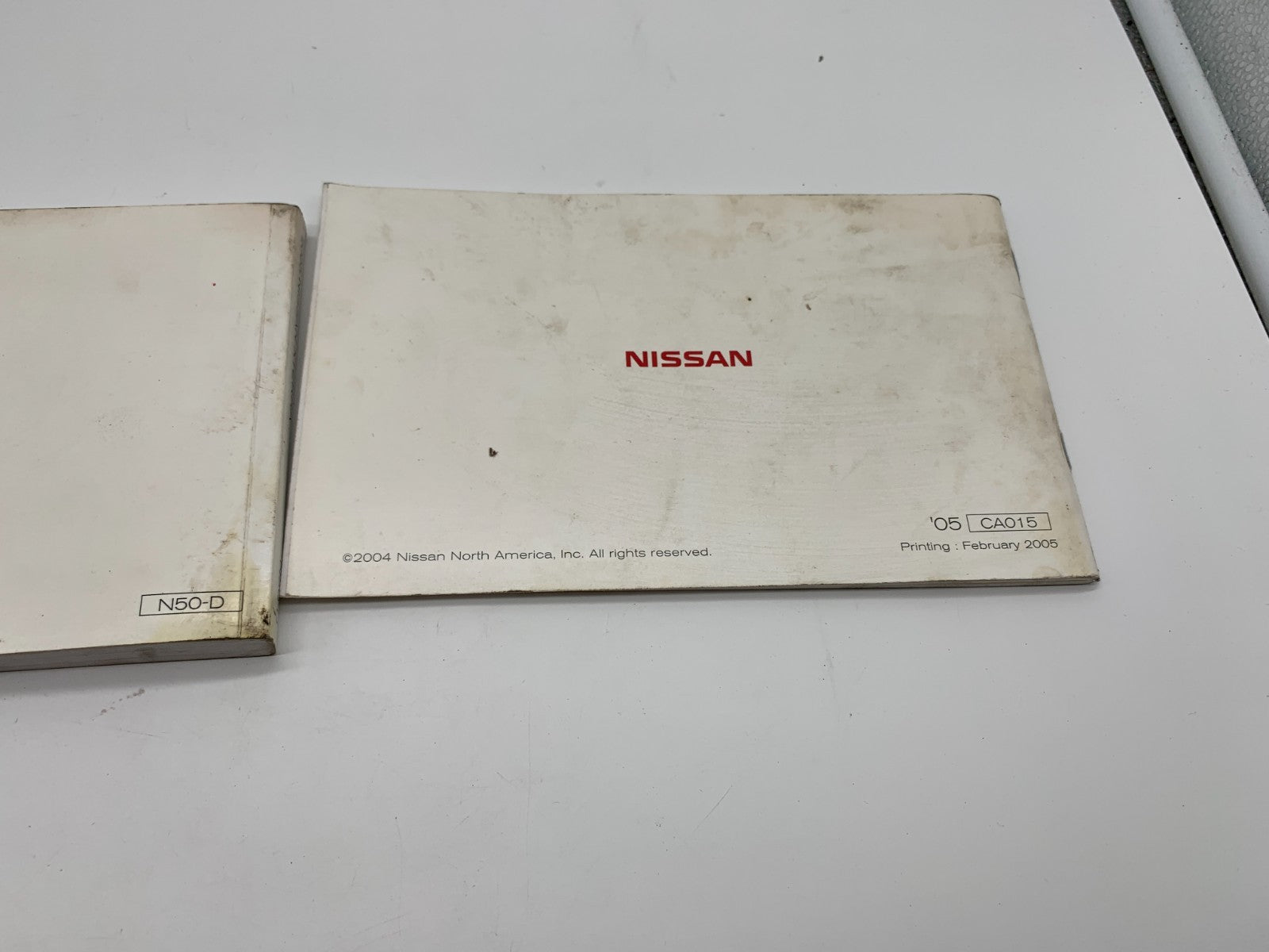 2005 Nissan Xterra Owners Manual Set OEM A01B44011