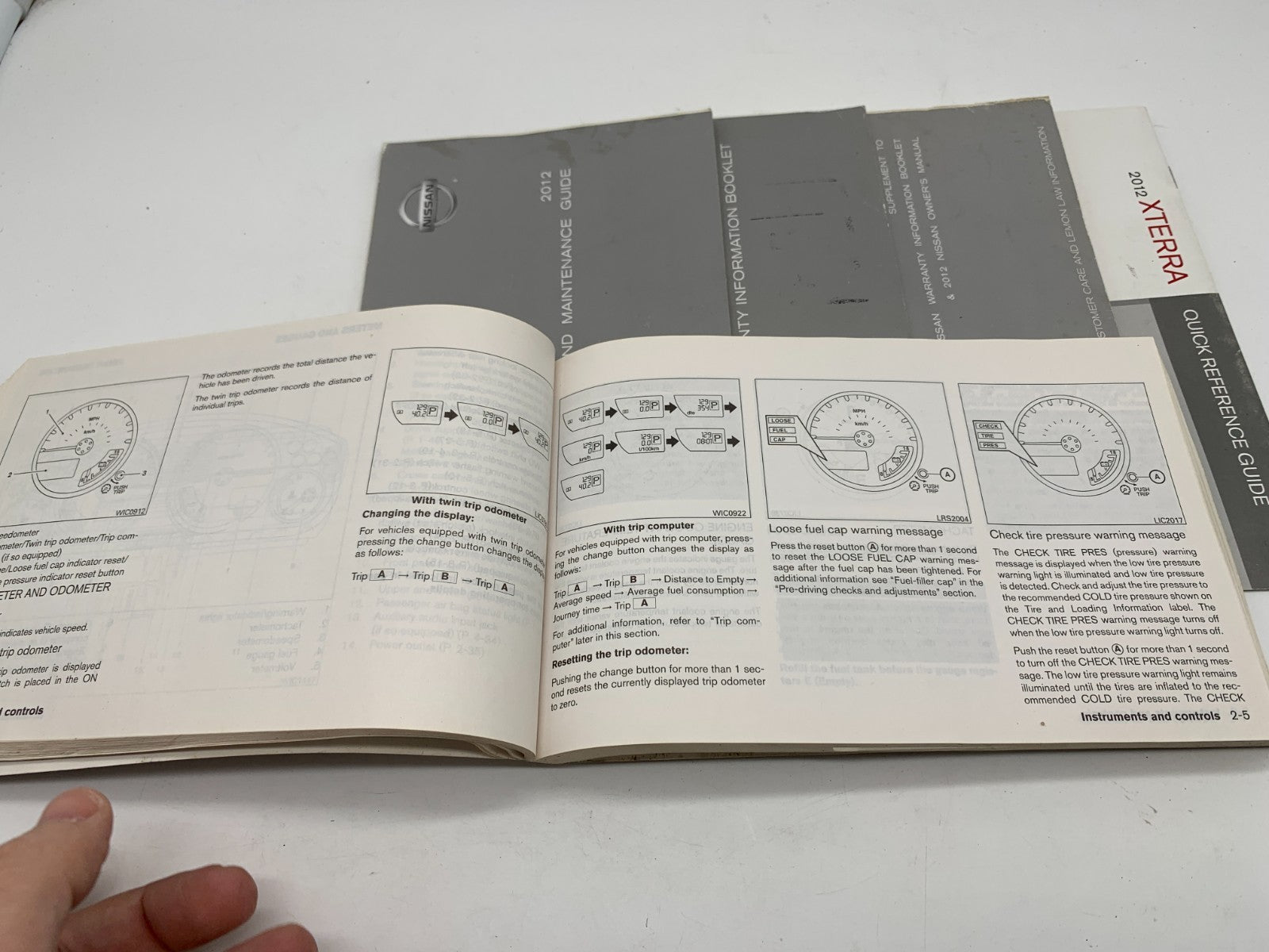 2012 Nissan Xterra Owners Manual Set OEM