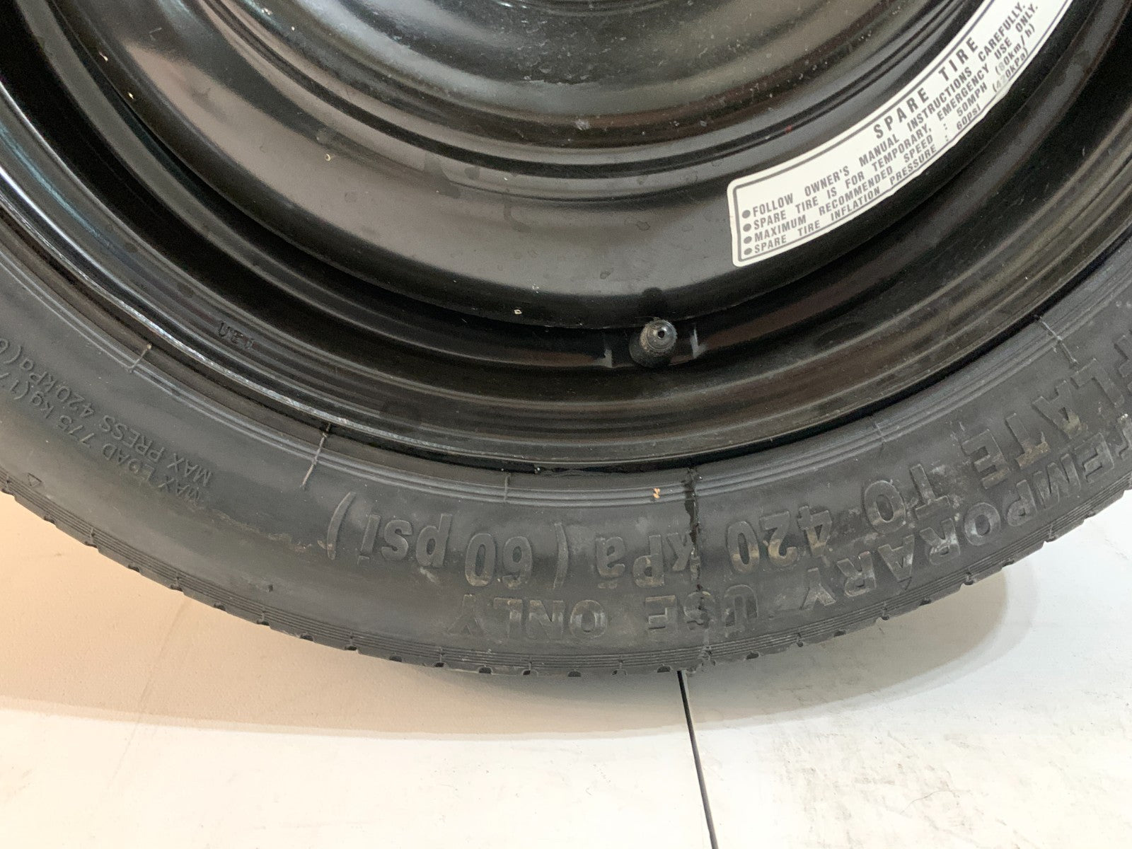 2010-2015 Honda Civic 15" Spare Tire Compact Donut OEM T135/80D15 Spare Wheel