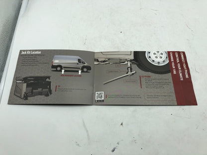 2021 Ram ProMaster 3500 Quick Start Guide OEM A01B16005