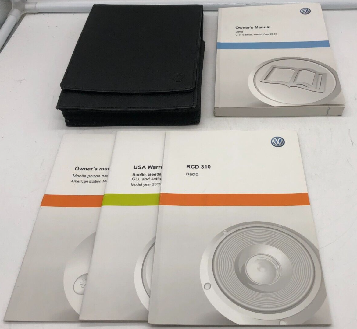 2015 Volkswagen Jetta GLI Owners Manual Set with Case OEM C02B49012