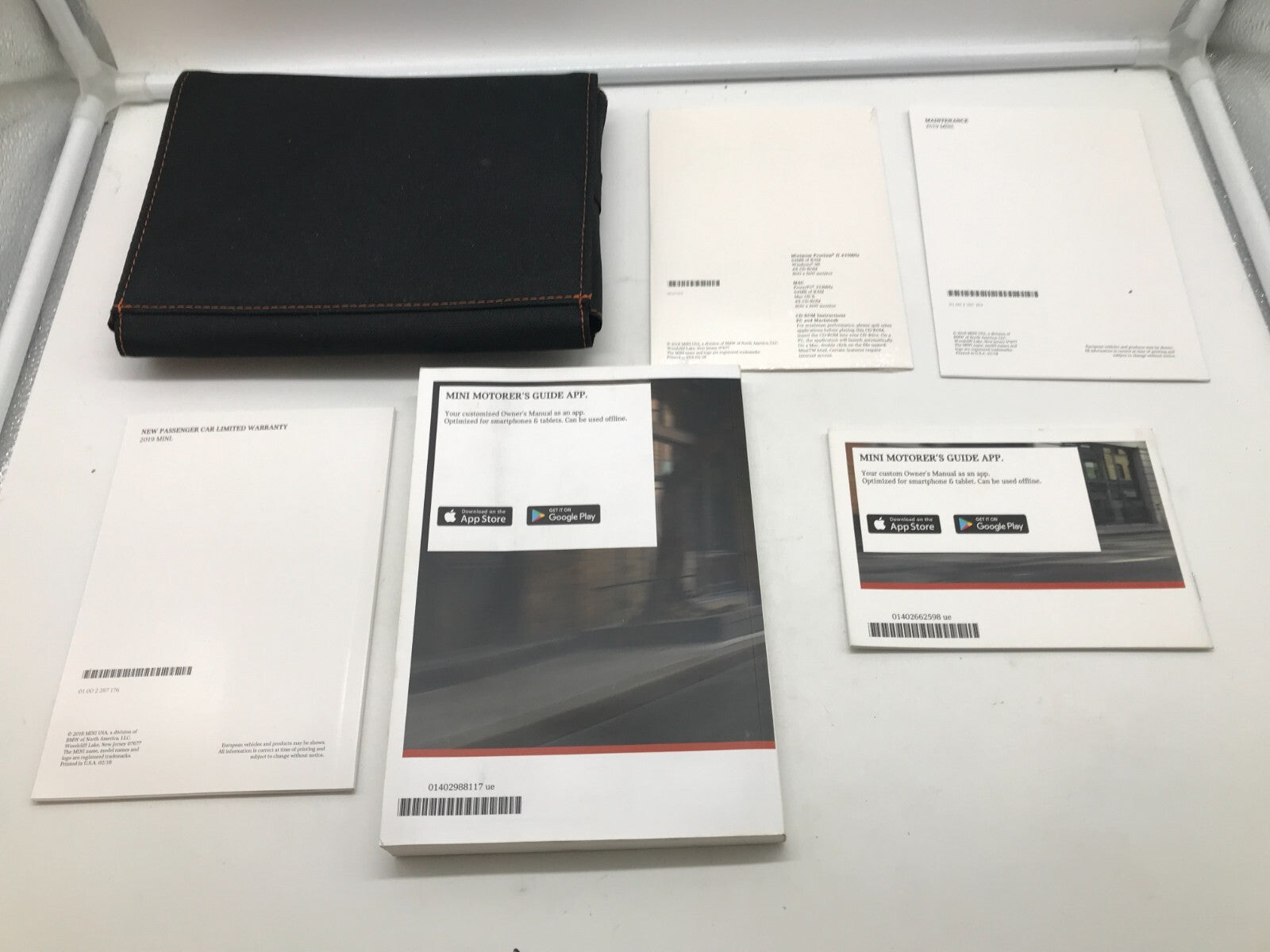 2019 Mini Hardtop 2DR 4DR Owners Manual Set with Case OEM D01B56053