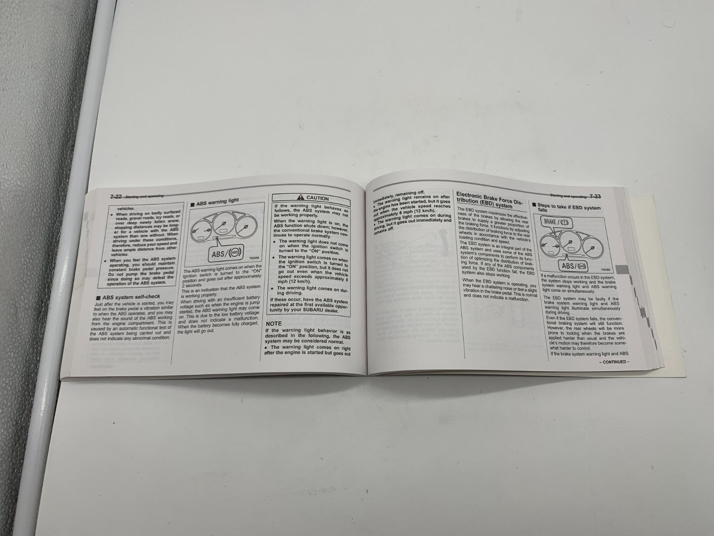 2007 Subaru Impreza Owners Manual with Case OEM