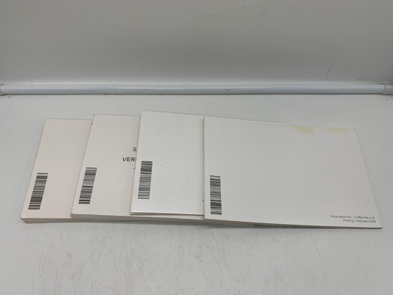2019 Nissan Versa Sedan Owners Manual Set with Case OEM D02B70012
