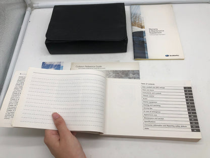 2011 Subaru Impreza Owners Manual Set with Case OEM A01B43084