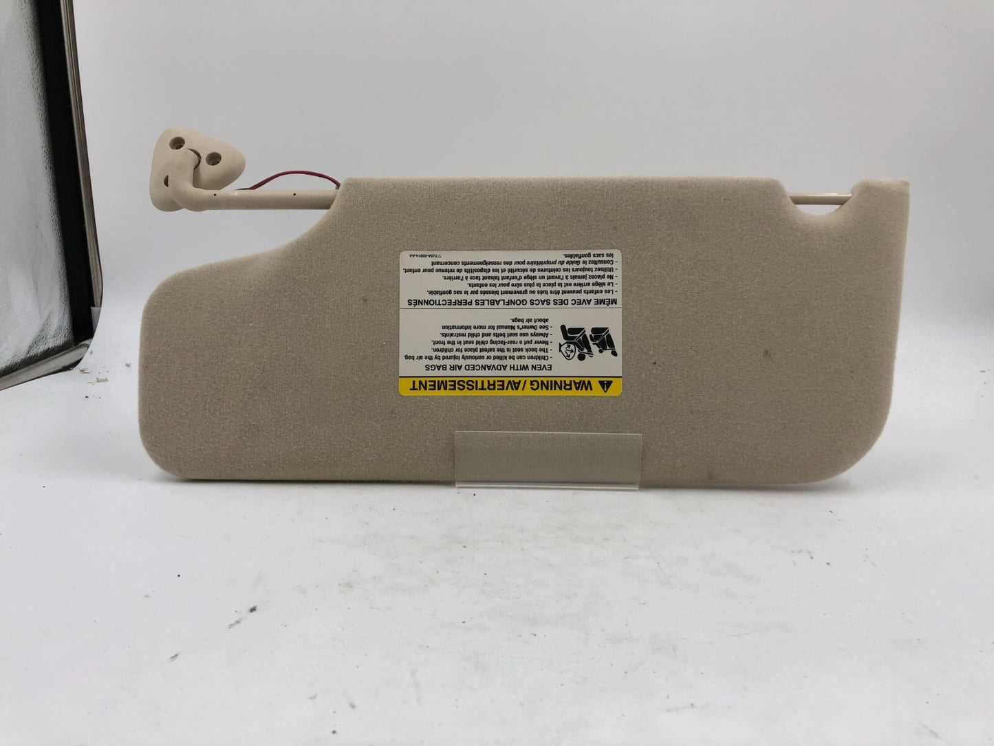 2008-2009 Ford Taurus Passenger Sun Visor Sunvisor Tan Illuminated OEM E01B18033