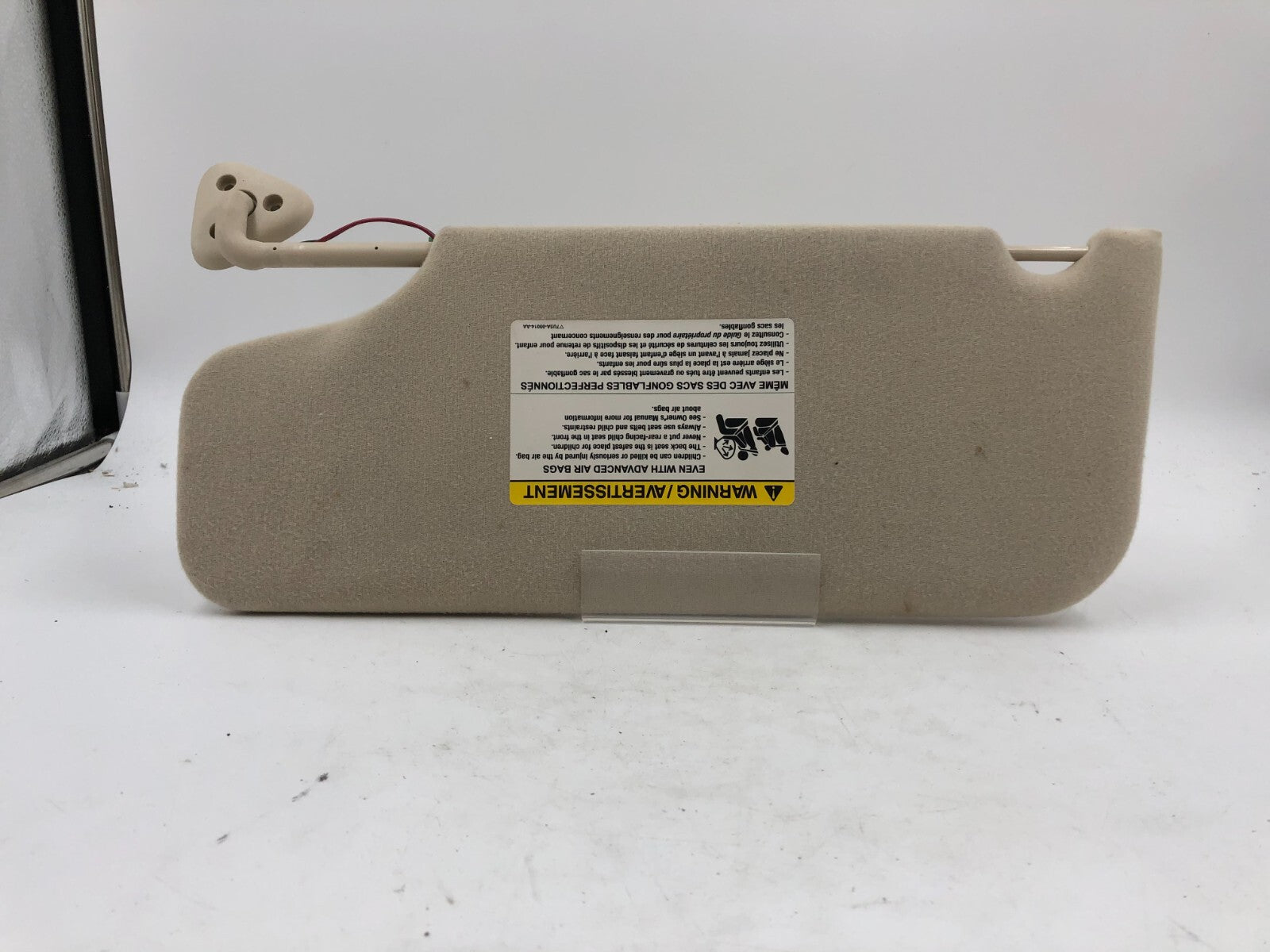 2008-2009 Ford Taurus Passenger Sun Visor Sunvisor Tan Illuminated OEM E01B18033