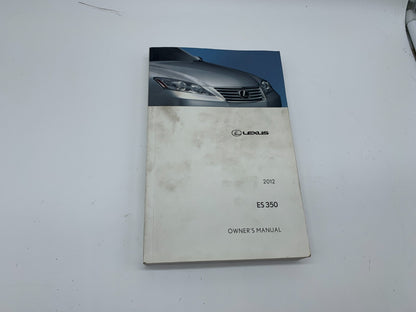 2012 Lexus ES350 ES 350 Owners Manual OEM A01B49003