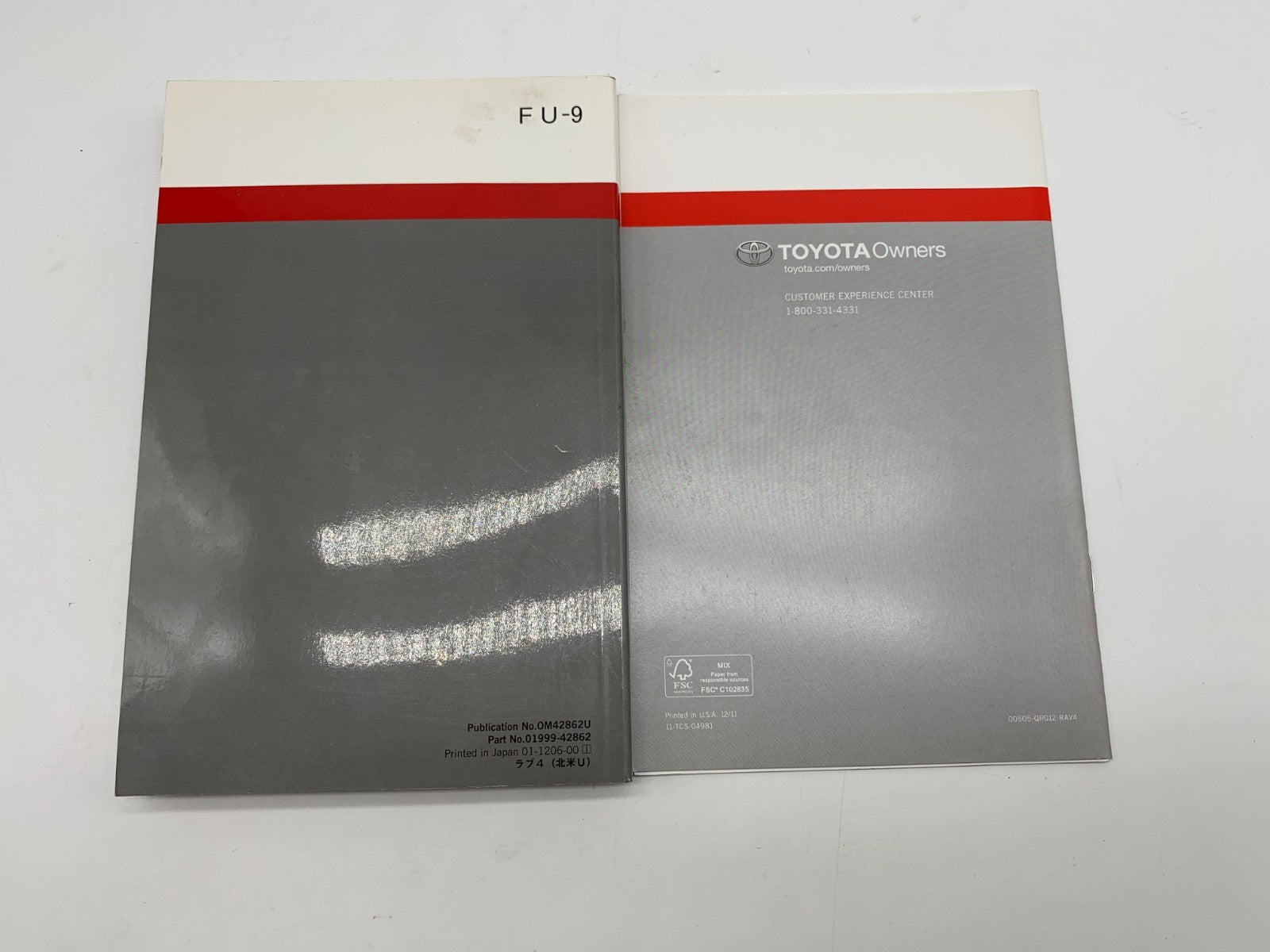 2012 Toyota RAV4 RAV 4 Owners Manual Set OEM A04B08018