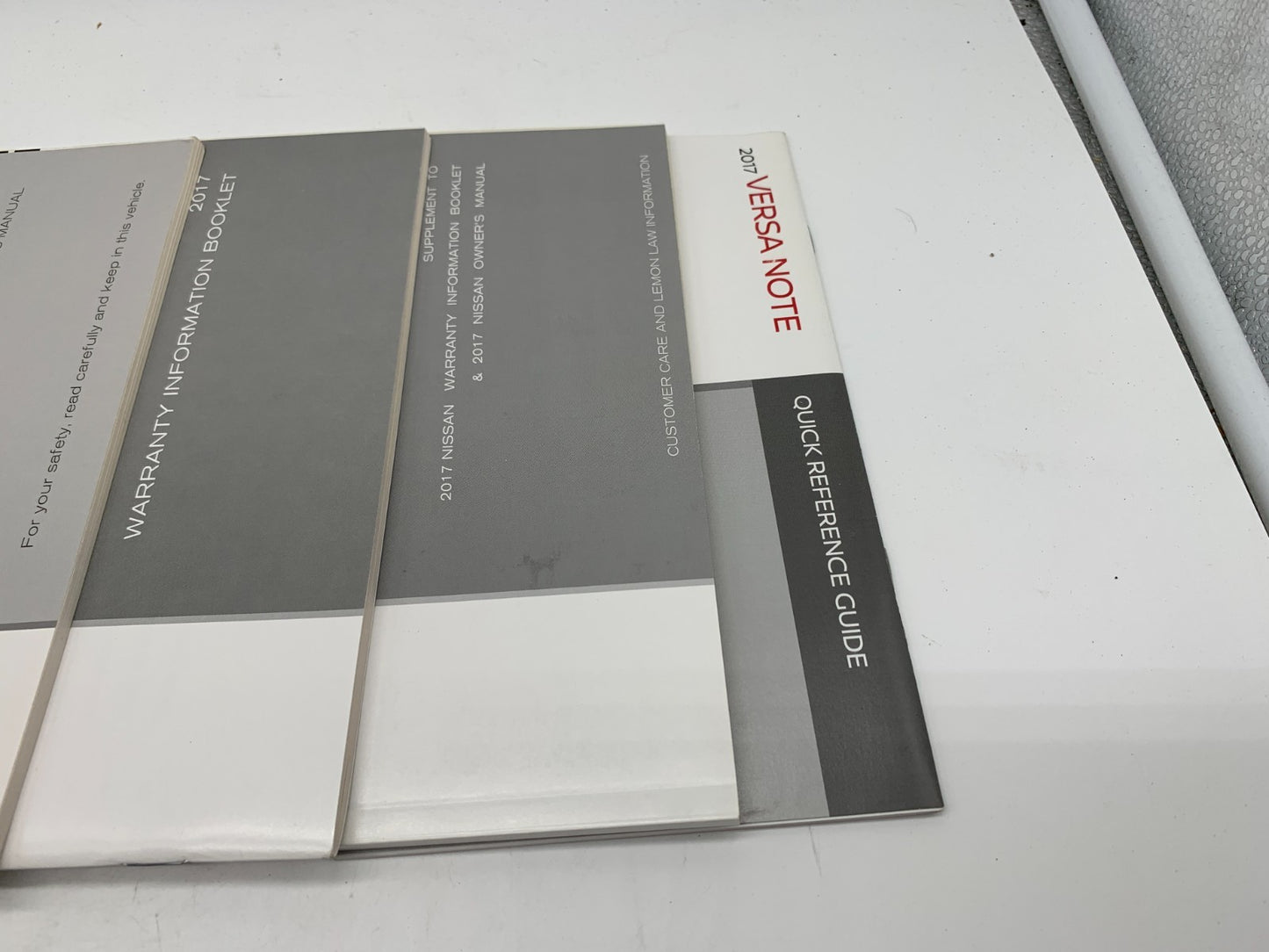 2017 Nissan Versa Note Owners Manual Set with Case OEM