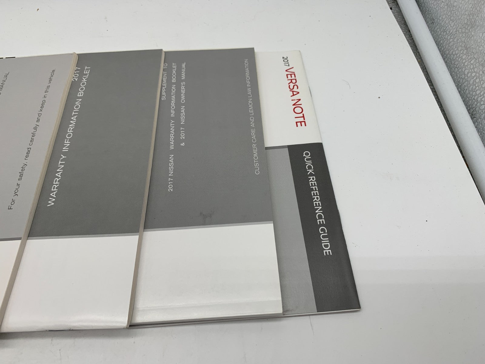 2017 Nissan Versa Note Owners Manual Set with Case OEM