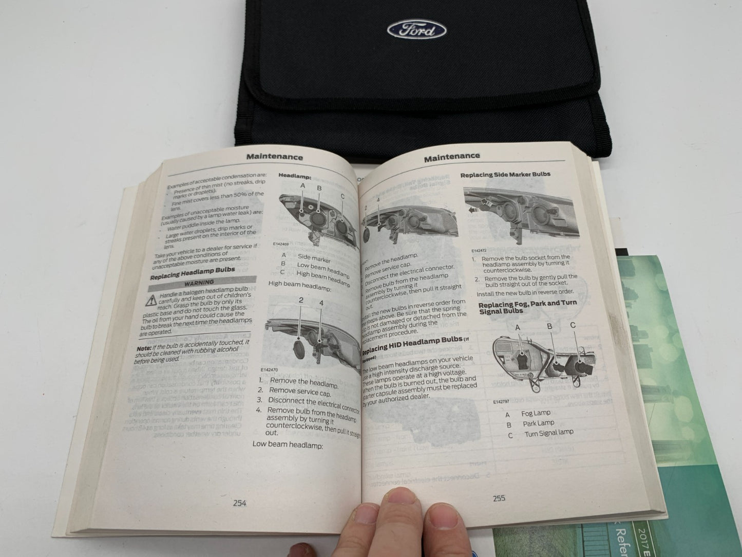 2017 Ford Escape Owners Manual Set with Case OEM