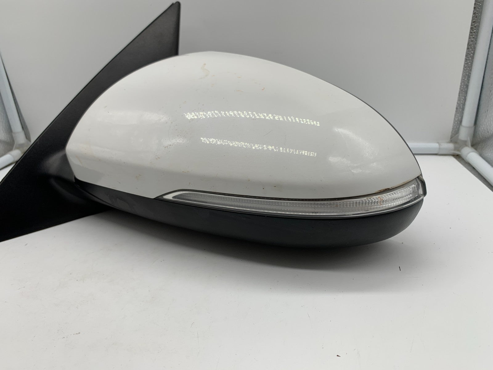 2016-2020 Kia Optima Driver Side View Power Door Mirror White BSA OEM