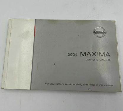 2004 Nissan Maxima Owners Manual OEM D02B25088
