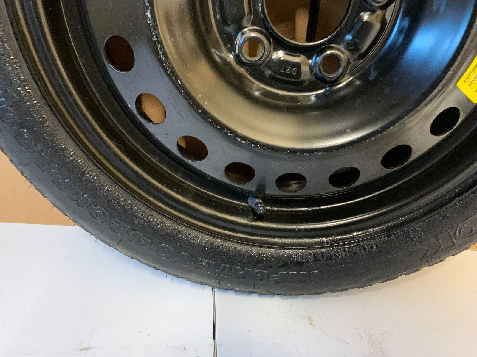 2015-2025 Hyundai Sonata 16" Spare Tire Wheel Compact Donut T125/80D16 Hankook