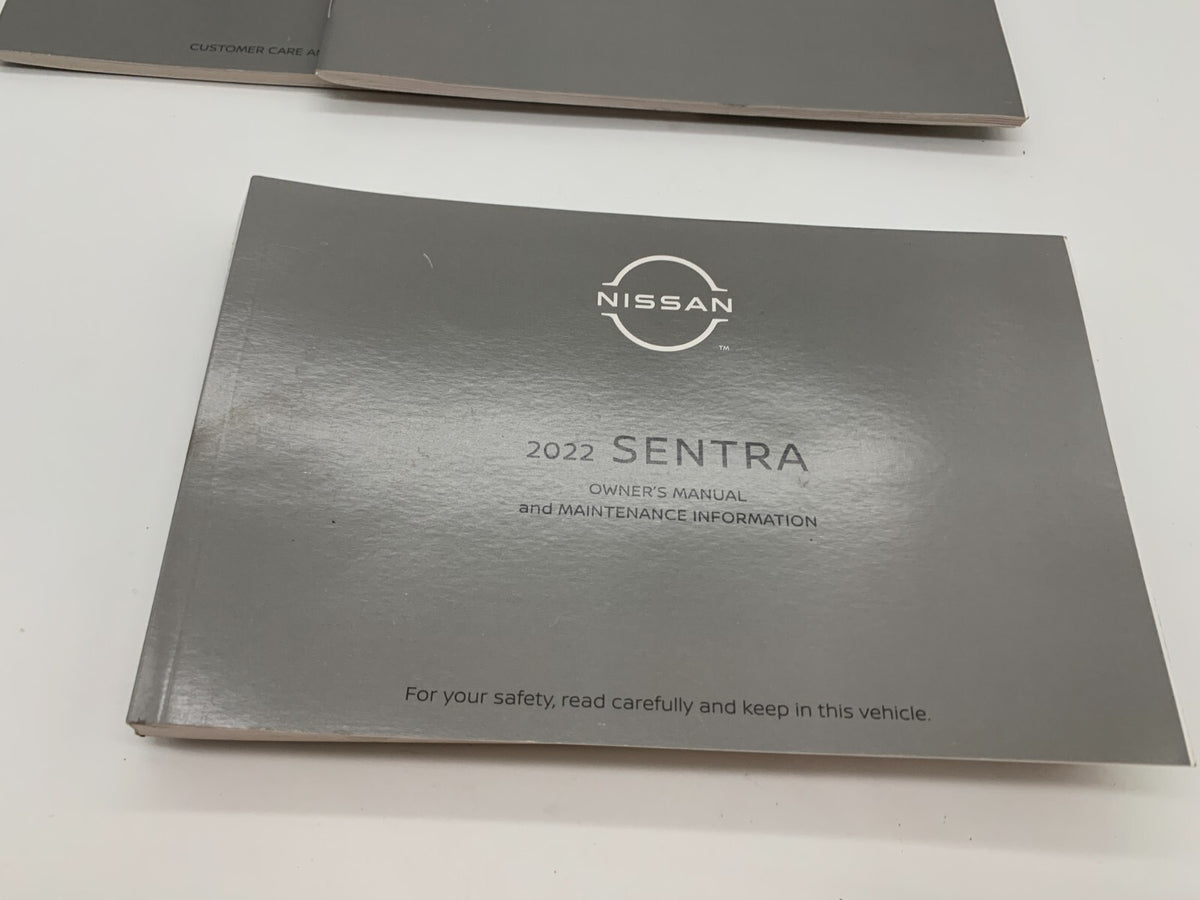 2022 Nissan Sentra Owners Manual Set OEM A02B56046