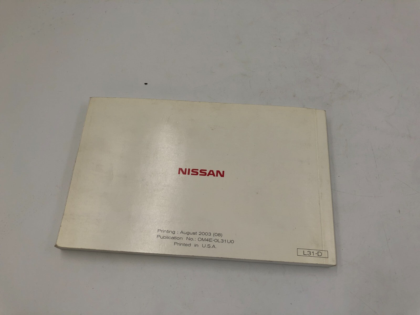 2004 Nissan Altima Owners Manual OEM D04B22033