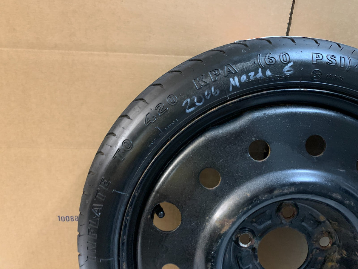 2006-2013 Mazda 6 Mazda6 16" Spare Tire Wheel Compact Donut T125/70D16