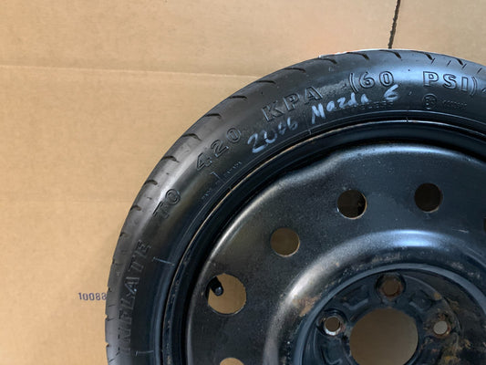 2006-2013 Mazda 6 Mazda6 16" Spare Tire Wheel Compact Donut T125/70D16