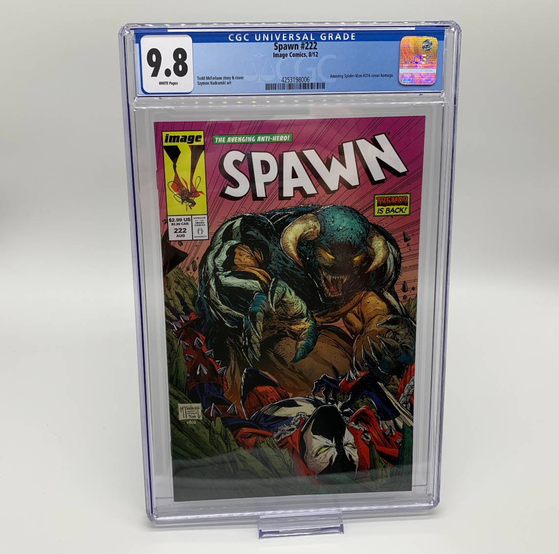 Spawn #222 CGC 9.8 ASM #316 Homage Cover Todd McFarlane