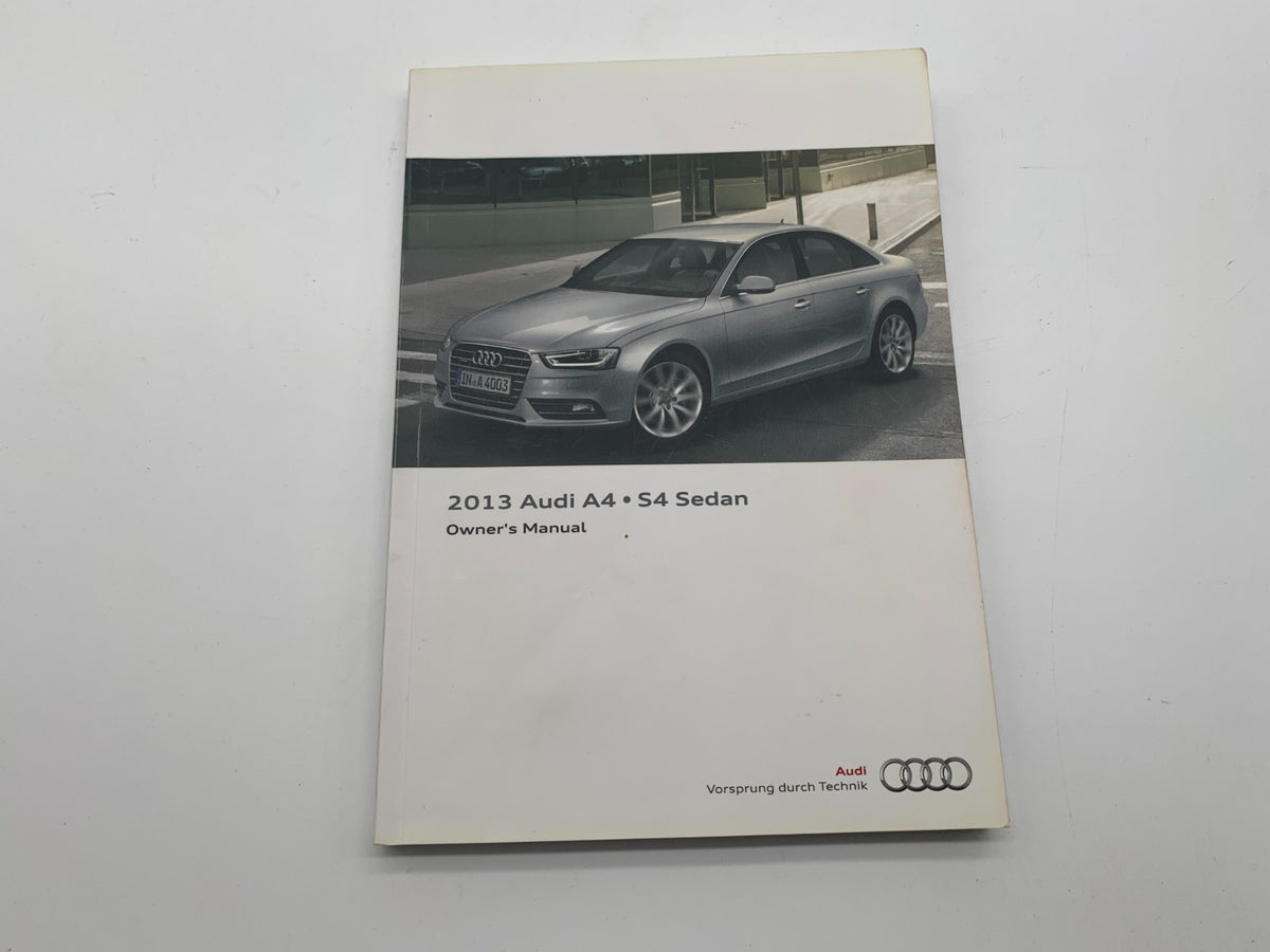 2013 Audi A4 Sedan Owners Manual Set with Case OEM C02B47008