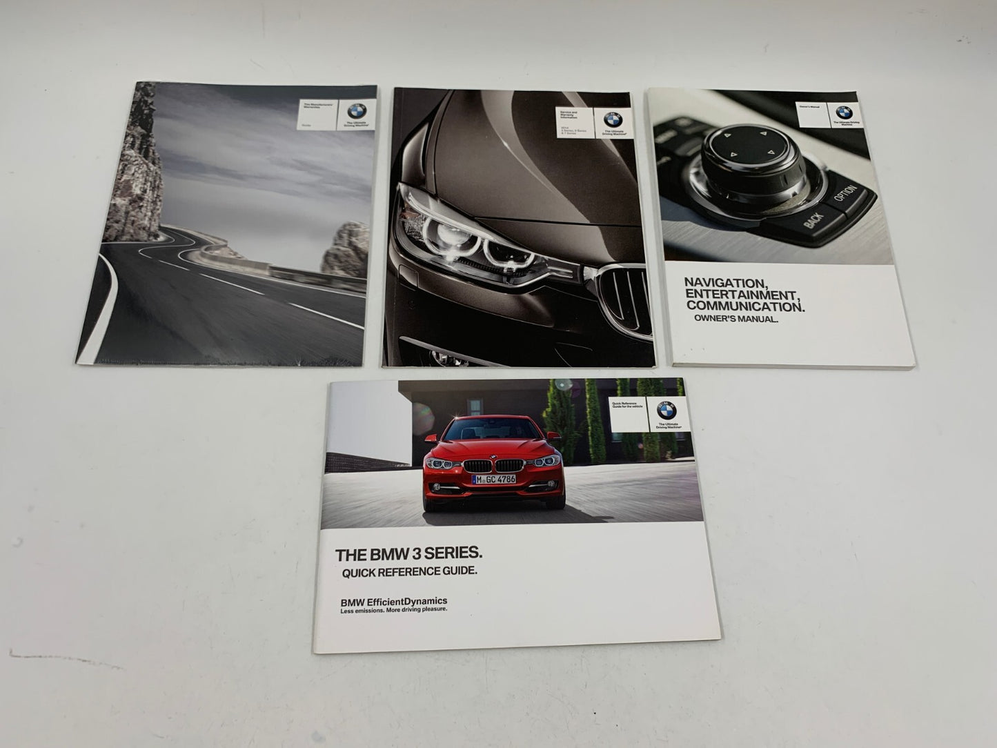 2014 BMW 3 Series Sedan Owners Manual Set with Case OEM A03B38055