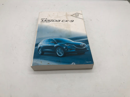 2014 Mazda CX-9 CX9 Owners Manual Set with Case OEM A02B01032