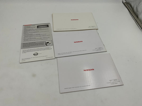 2007 Nissan Sentra Owners Manual Set with Case OEM K03B13007