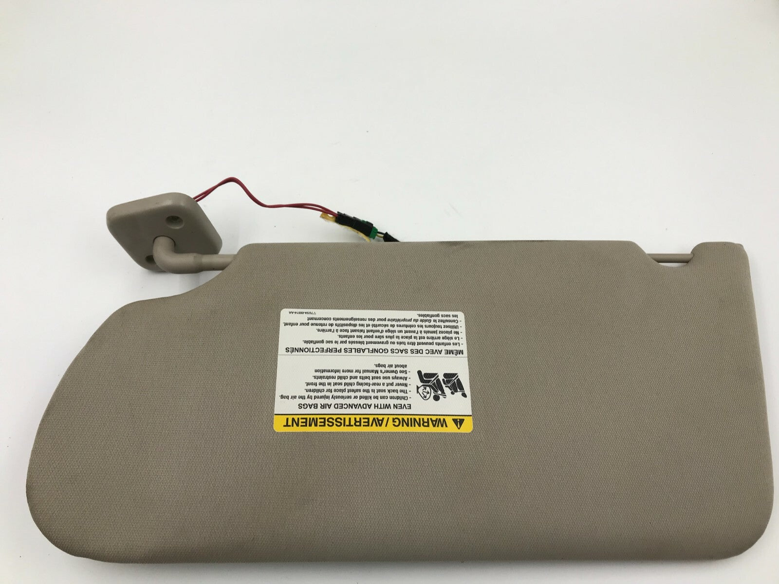2009-2012 Ford Flex Passenger Sun Visor Gray Illuminated OEM C03B29041