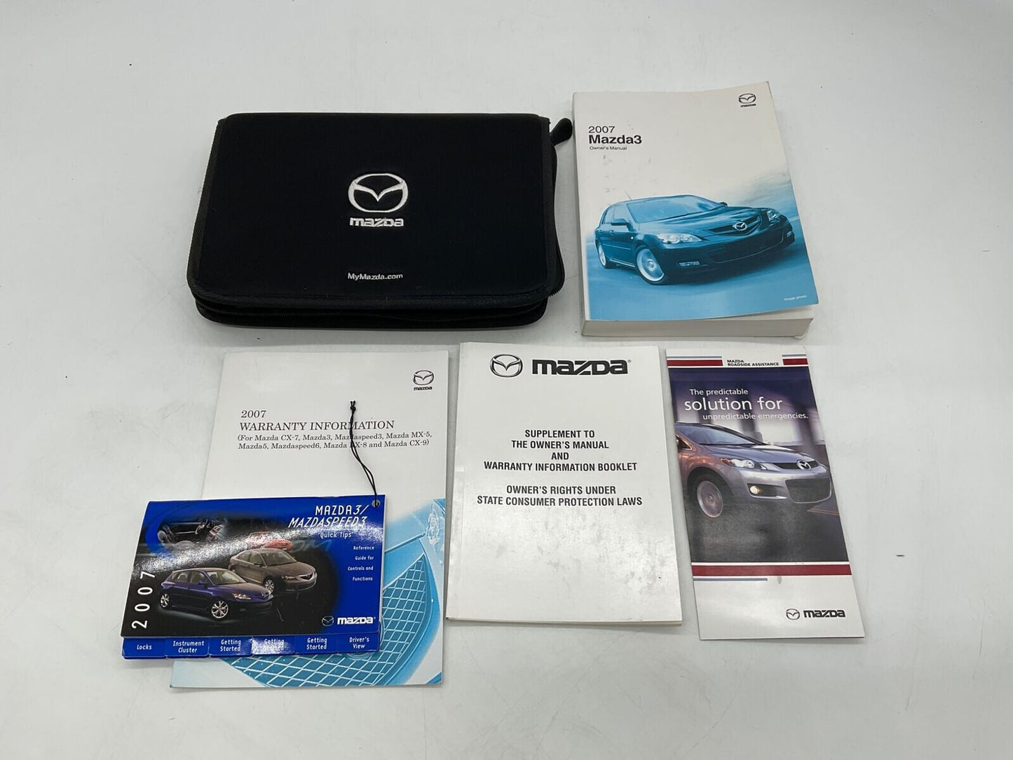 2007 Mazda CX-7 CX7 Owners Manual Set with Case OEM C02B48052