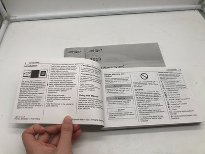 2018 Chevrolet Silverado Owners Manual Set OEM D03B61007