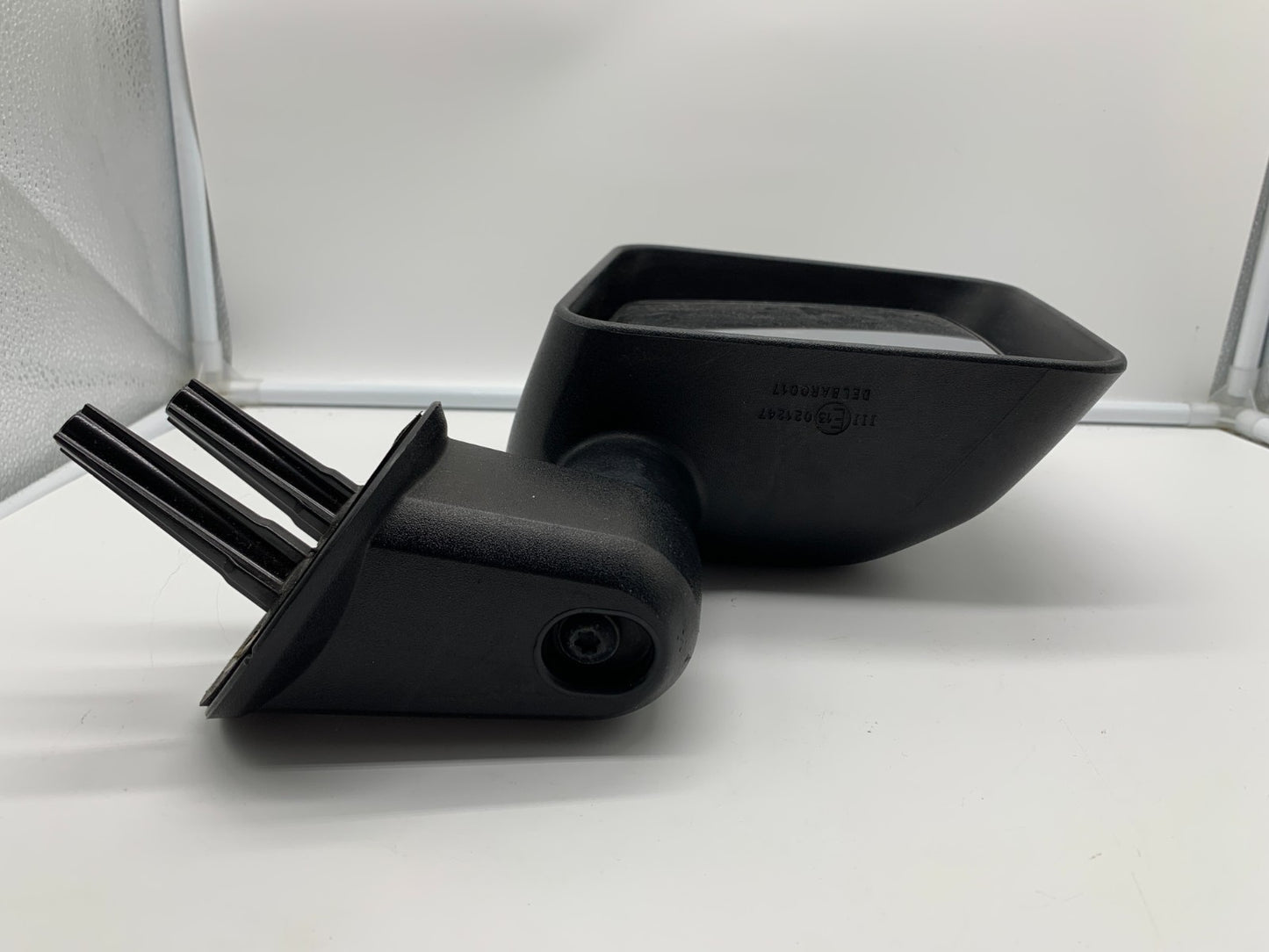 2015-2017 Jeep Wrangler Passenger Side View Manual Door Mirror Black C02B20015