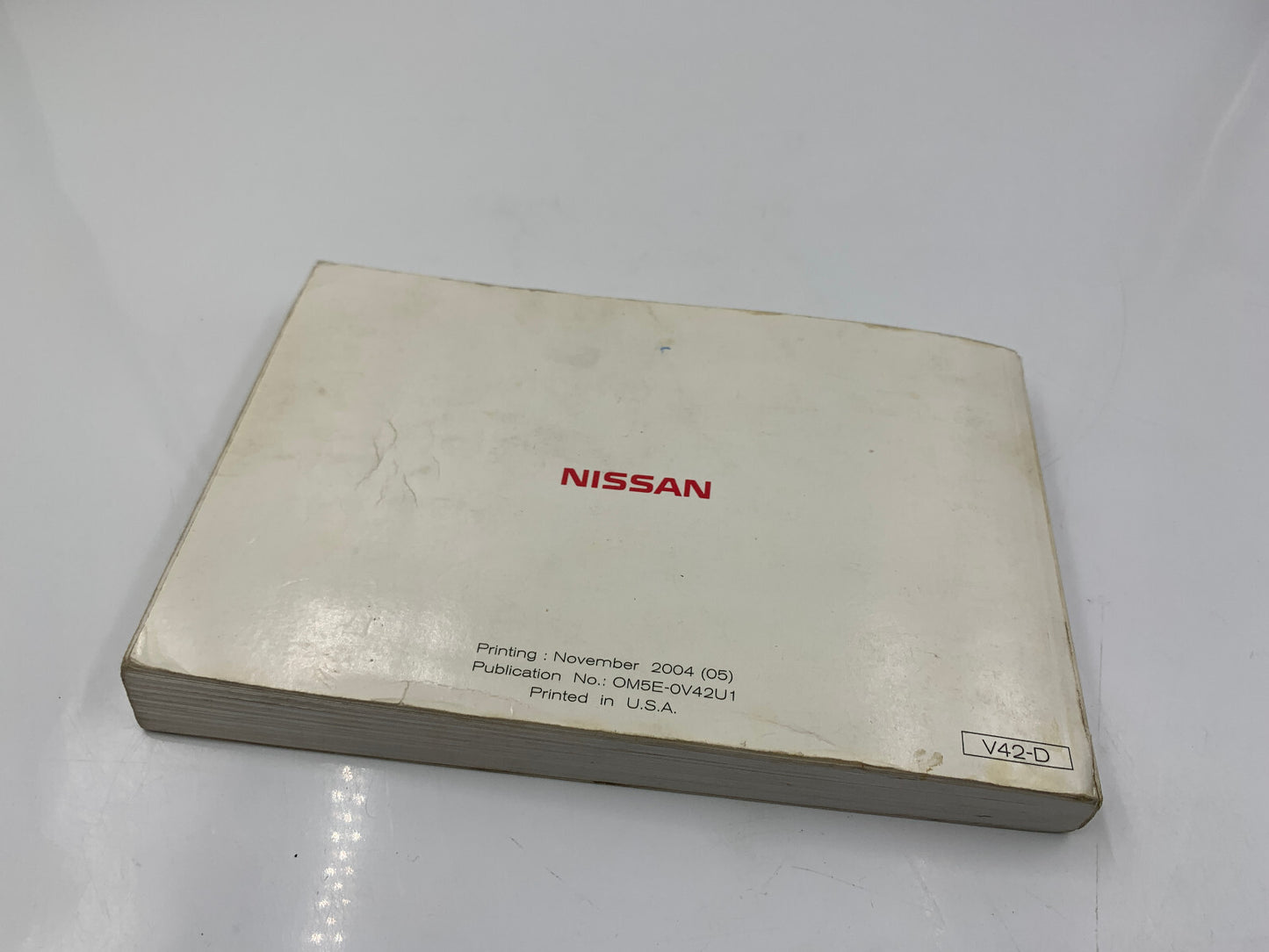2005 Nissan Quest Owners Manual OEM D03B36050