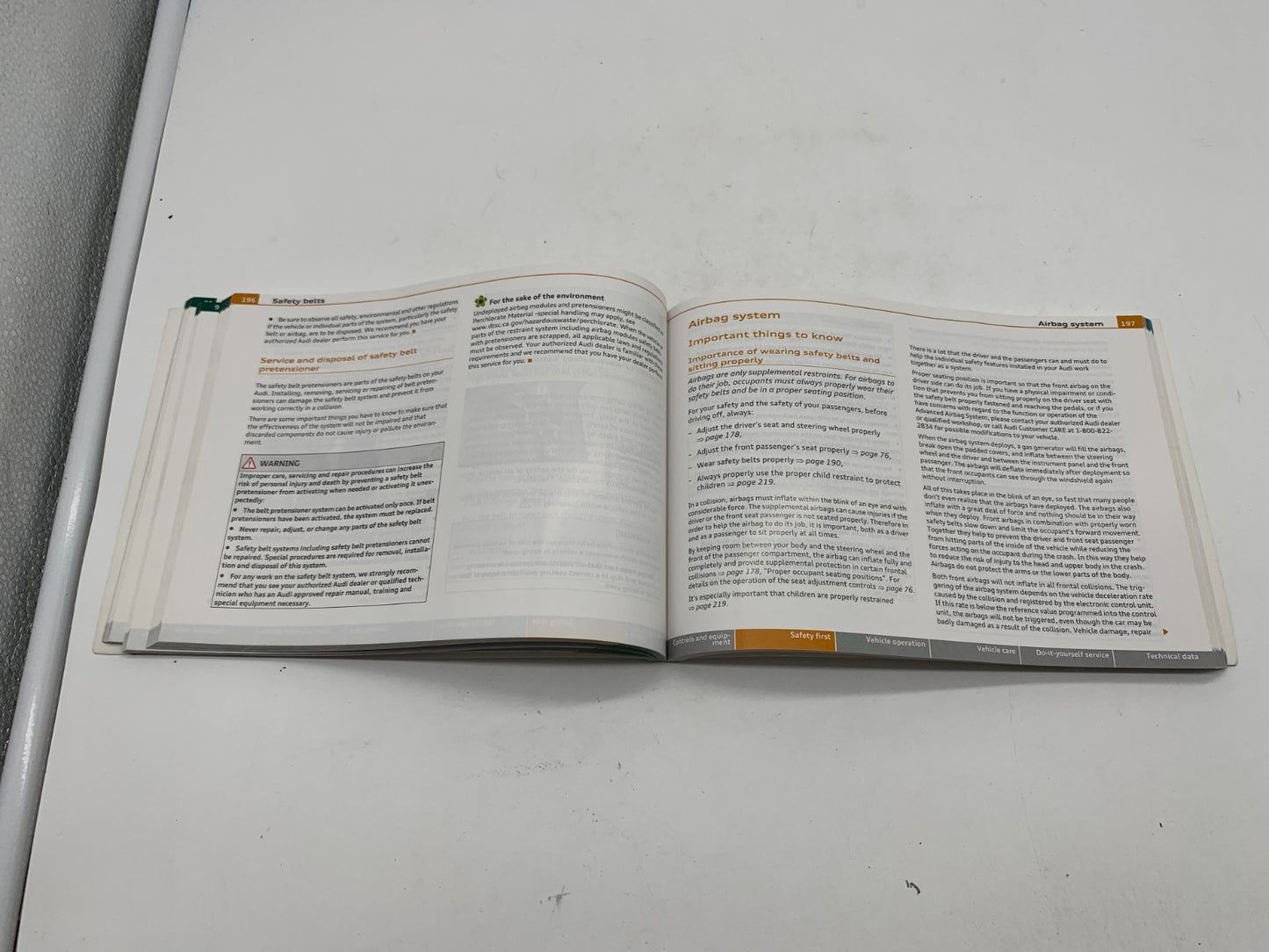 2013 Audi A6 Owners Manual OEM