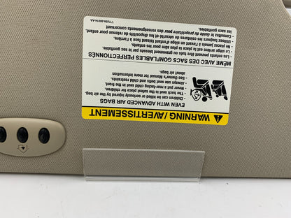 2010-2011 Ford Taurus Driver Sun Visor Gray Illuminated OEM E01B67009