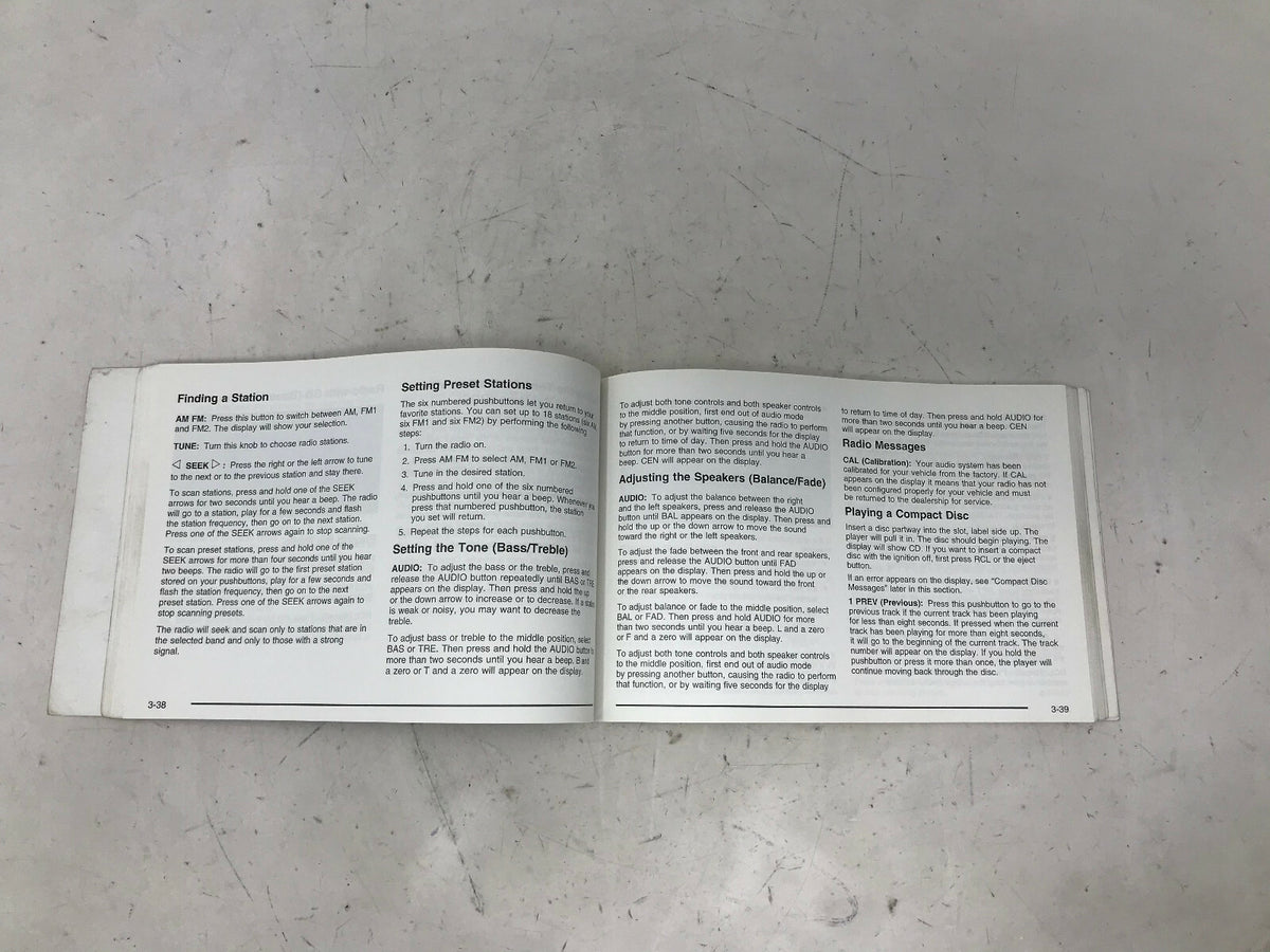 2003 Chevrolet Malibu Owners Manual OEM B02B36090