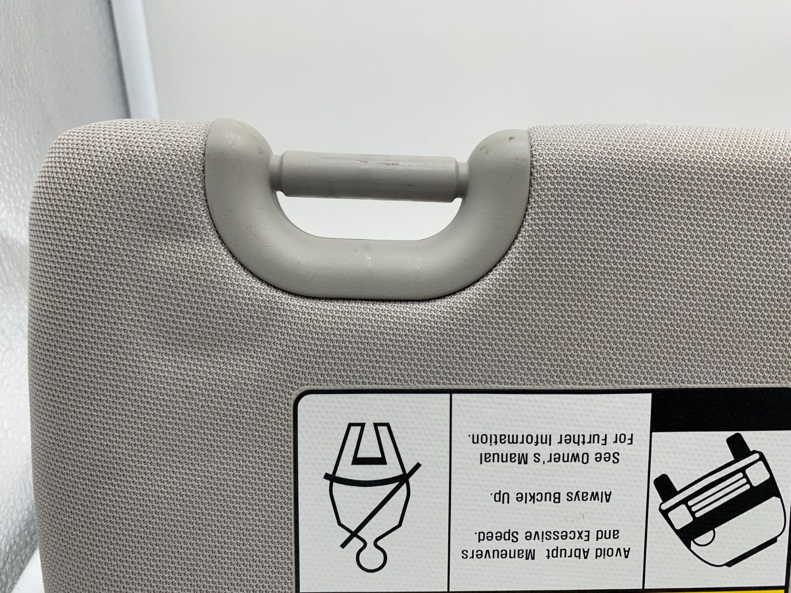 2011-2015 Hyundai Sonata Driver Sun Visor Gray Illuminated OEM A02B48073