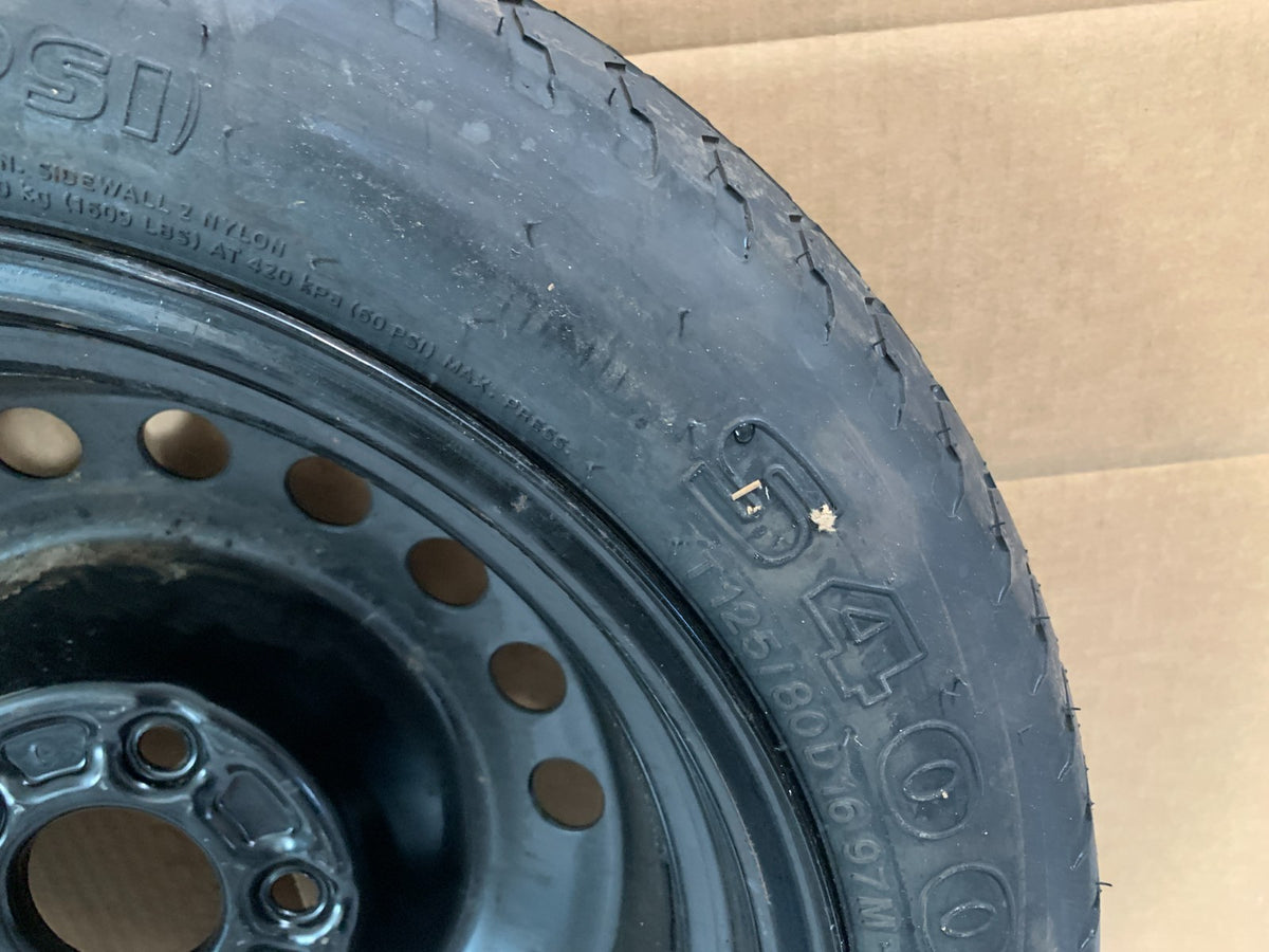 2015-2020 Hyundai Sonata 16" Spare Tire Wheel Compact Donut T125/80D16