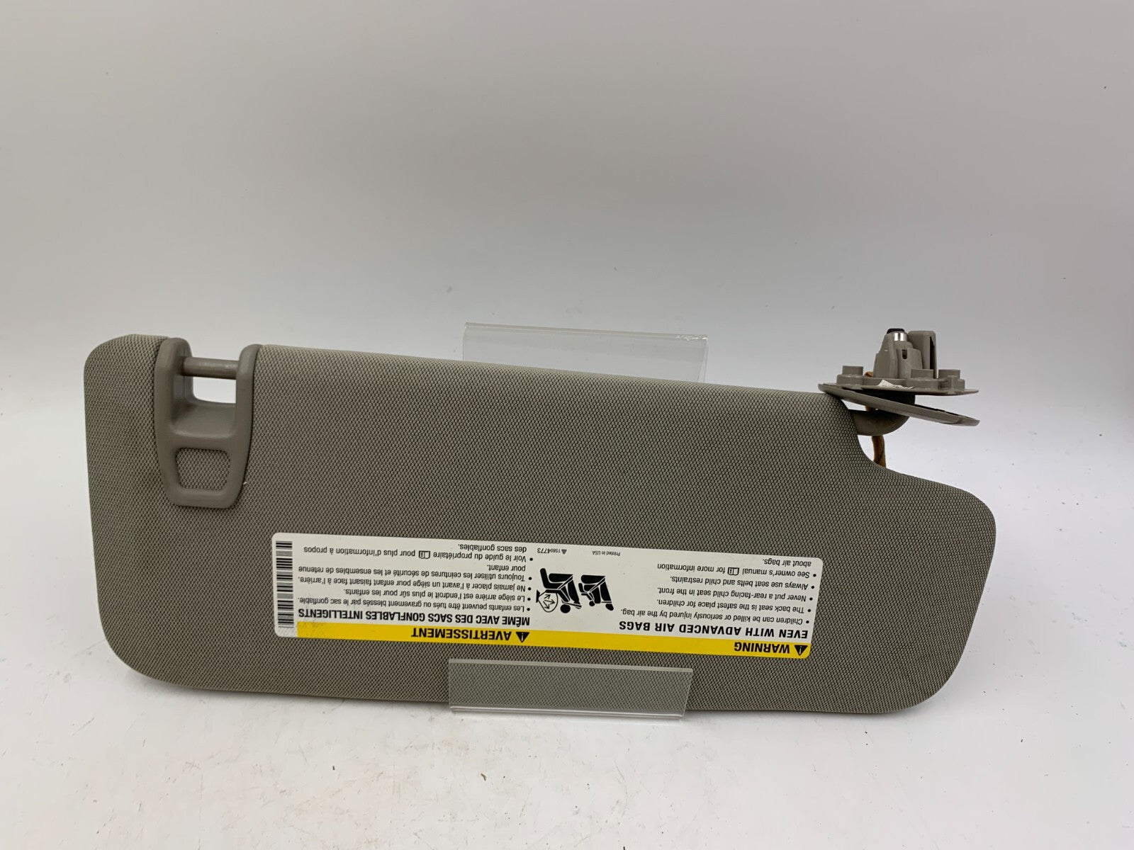 2014-2018 Cadillac ATS Driver Sun Visor Gray Illuminated OEM B01B42047