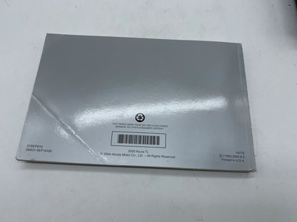 2005 Acura TL Owners Manual Set with Case OEM R01B18015