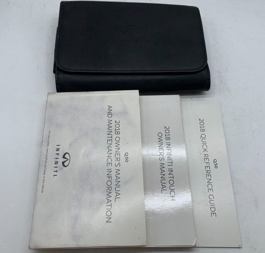 2018 Infiniti Q50 Owners Manual Set with Case OEM A02B40008