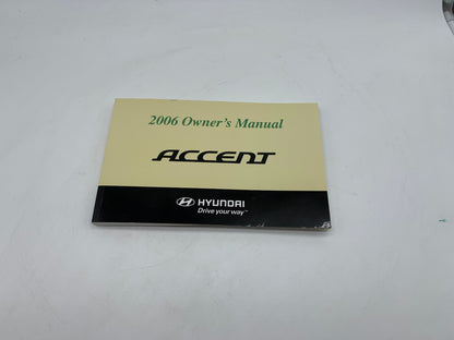 2006 Hyundai Accent Owners Manual OEM R01B37035