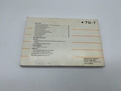 2007 Toyota RAV4 RAV 4 Owners Manual OEM A01B49005