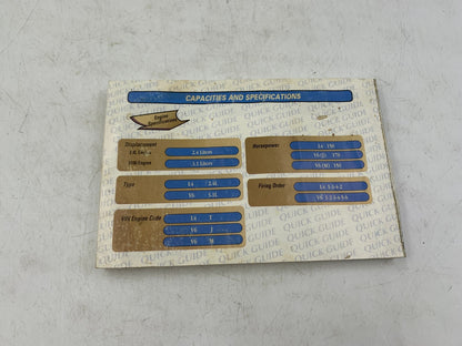 1999 Chevrolet Malibu Owners Manual OEM B03B31034