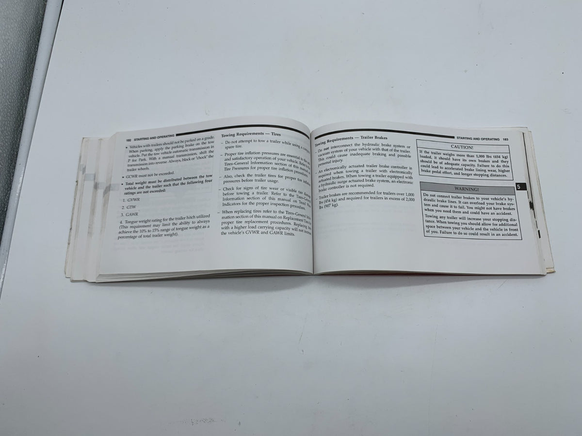 2006 Dodge Stratus Sedan Owners Manual OEM R01B09024