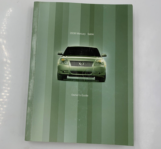 2008 Mercury Sable Owners Manual OEM A04B19056